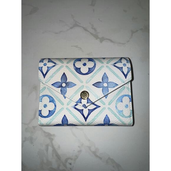 Louis Vuitton Blue Victorine Small Wallet - Excellent Condition - Picture 1 of 9